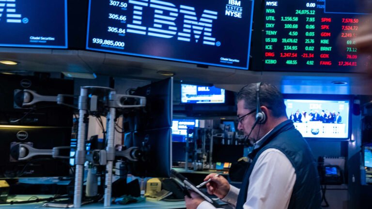 IBM shares skid more than 20% after second-quarter earnings warning