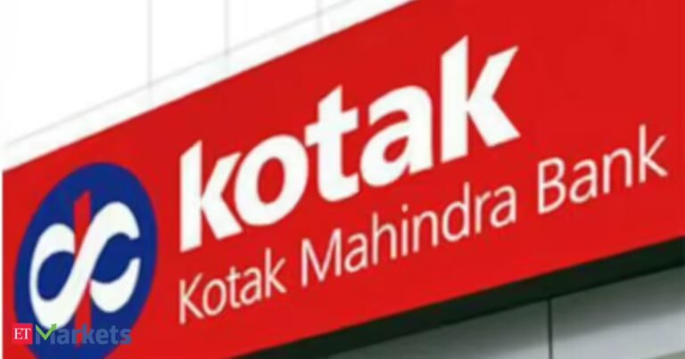 Kotak Mahindra Bank shares fall over 3% after Q1 update; advances jump 15% to Rs 5.12 lakh crore