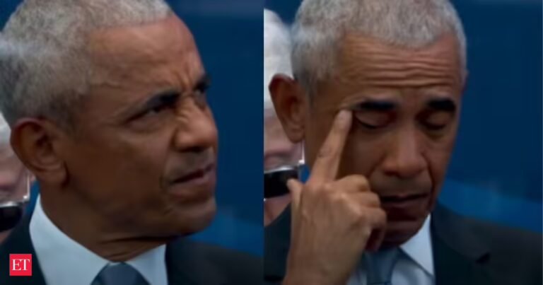 ‘Barack, look at me’: Michelle Obama’s emotional words about marriage and life bring Barack Obama to tears. Watch