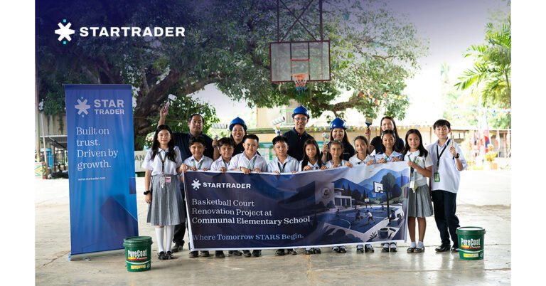 STARTRADER Breaks Ground on Basketball Court Revamp Benefiting around 20,000 Students in Davao City, Philippines