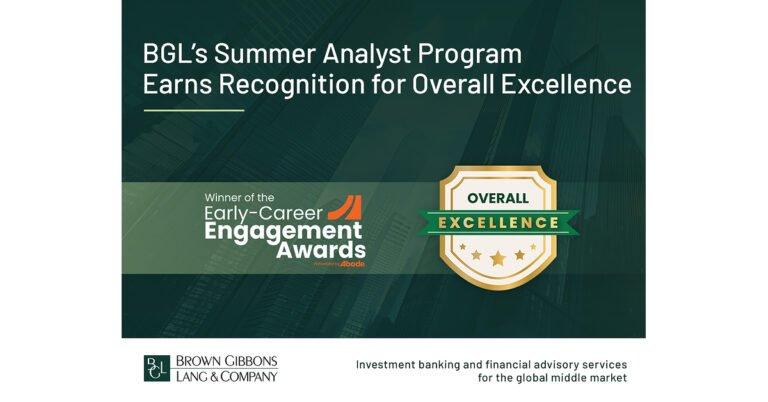 BGL’s Summer Analyst Program Recognized as a Top 20 Overall Excellence Winner by Abode