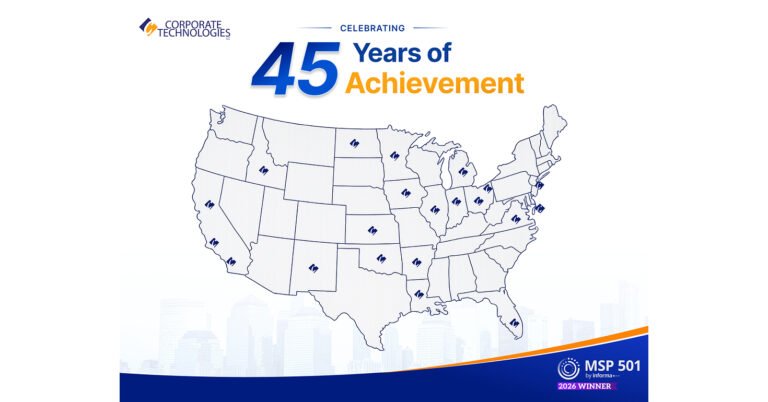 Corporate Technologies Marks 45 Years as a Leading Managed IT and Cybersecurity Provider for U.S. Small Businesses