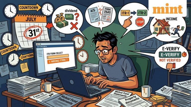 ITR filing 2026: Avoid these 5 costly mistakes before the July 31 deadline