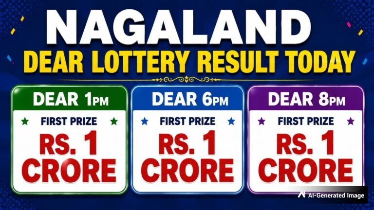 Nagaland Dear Lottery Result Today 22.7.2026 1 PM 6 PM 8 PM | Lottery Sambad LIVE; Check Winners List