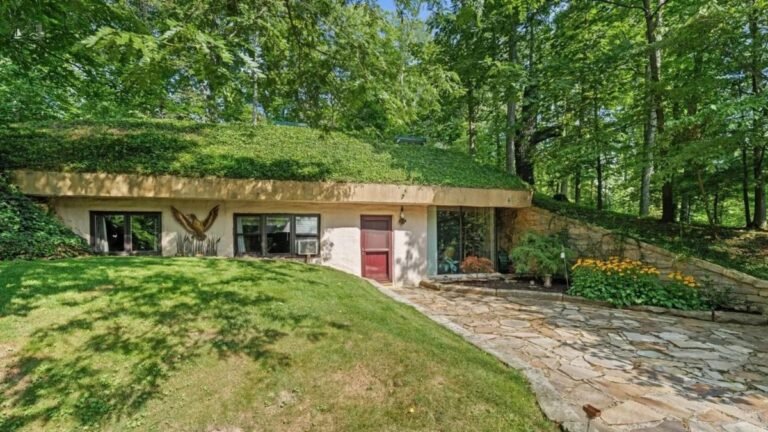Earth-Sheltered Ohio Home Has a Roof You Have to Mow