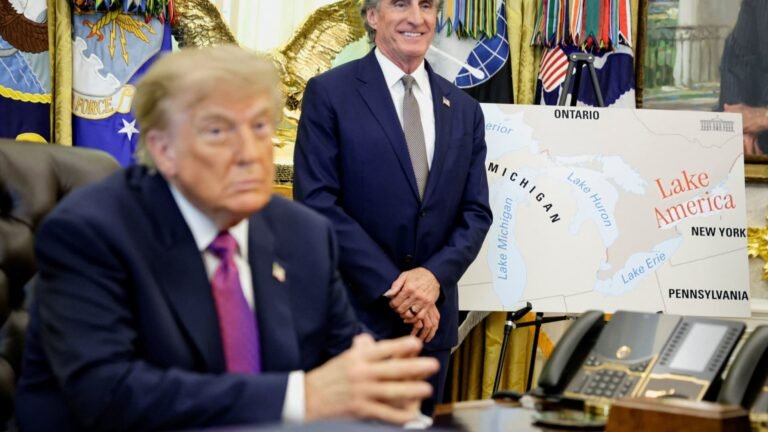 Trump signs order to rename Lake Ontario ‘Lake America’ amid Canada trade war