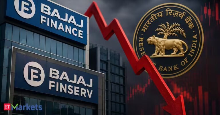 Bajaj Finance, Bajaj Finserv shares fall up to 5% on RBI’s new proposal for NBFCs