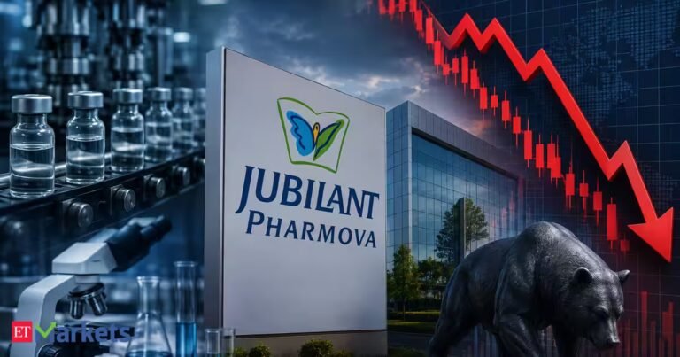 Jubilant Pharmova shares decline 6% after Q1 profits falls 45% YoY