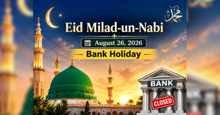 Eid Milad-un-Nabi 2026 Bank Holiday: Will banks be closed on Wednesday 26 Aug 2026? | Personal Finance