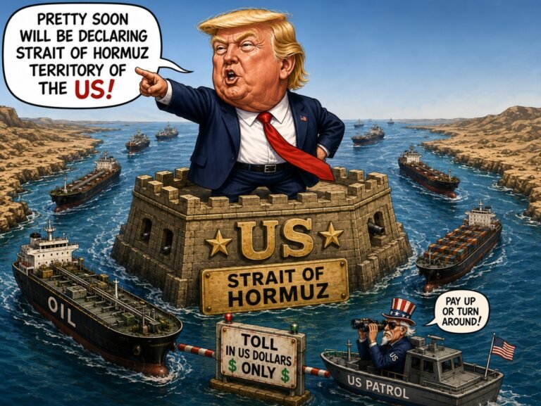 Trump: Pretty soon will be declaring Strait of Hormuz territory of the US