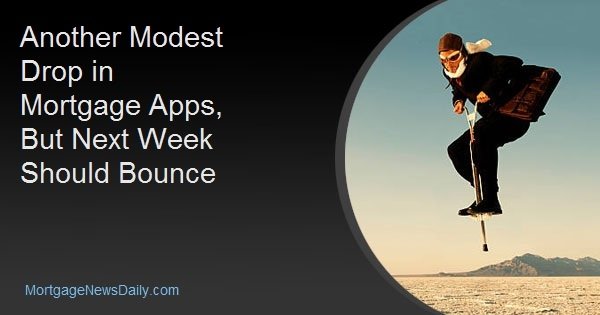 Another Modest Drop in Mortgage Apps, But Next Week Should Bounce