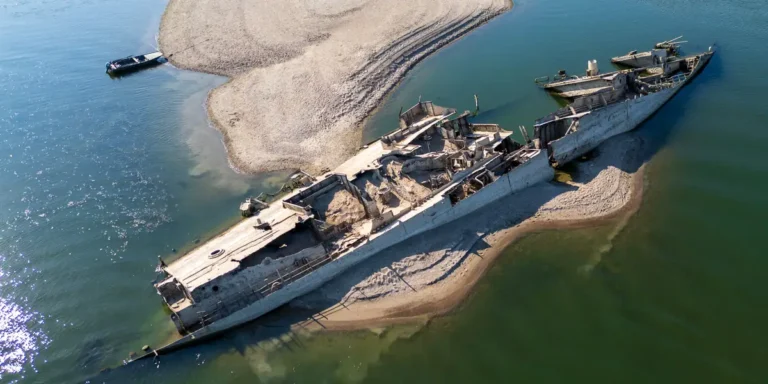 Photos Show Relics Unearthed by Europe’s Dried Rivers