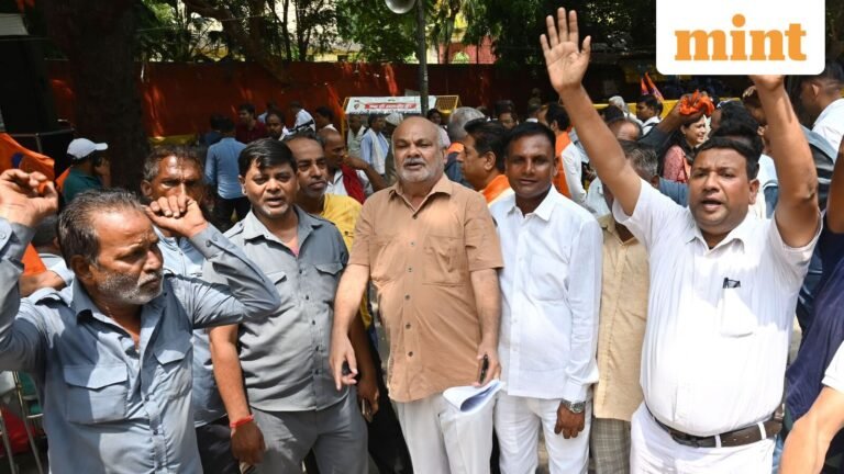 DA hike: BMS stages protest at Jantar Mantar to push demands — Minimum pension, OPS, labour codes on charter