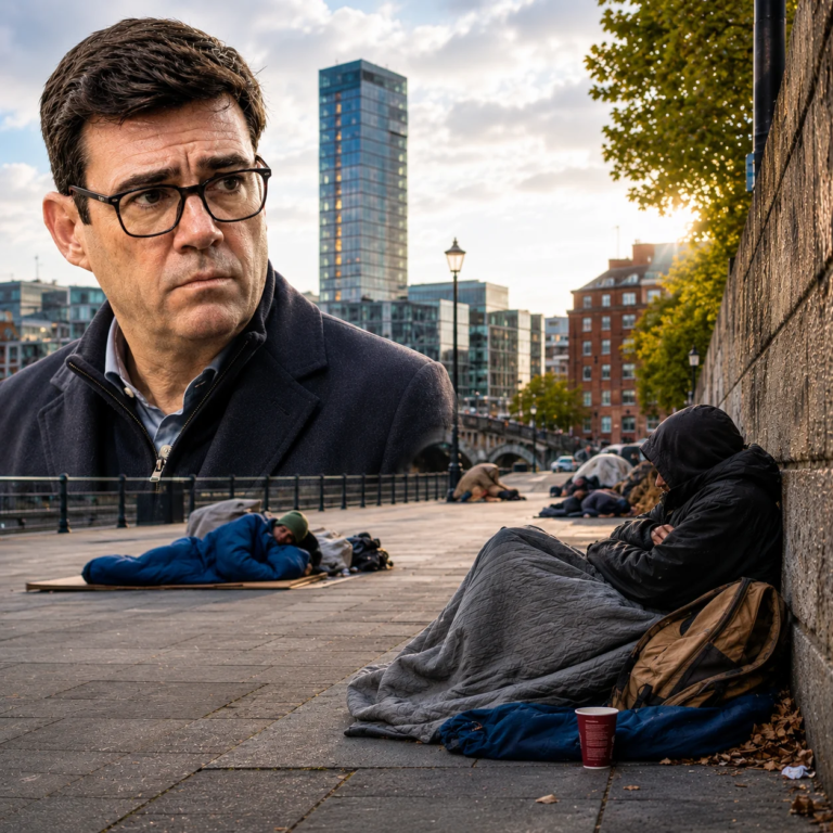 Andy Burnham faces rough sleeping challenge as figures rise