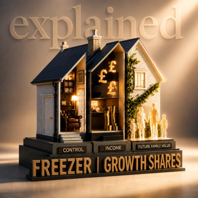 Freezer and growth shares explained: separating control, income and future family value
