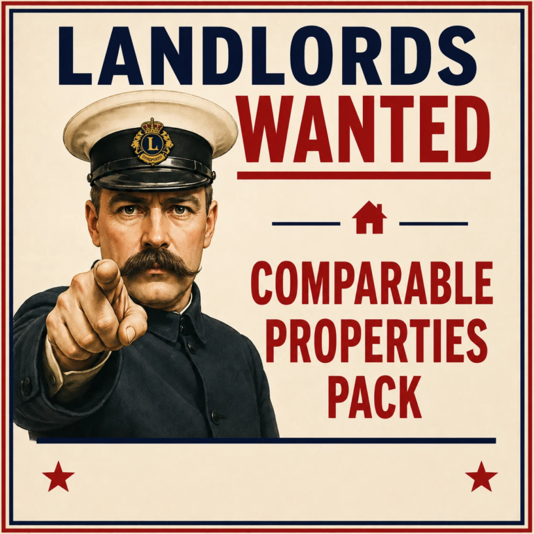 Landlords wanted to test a new comparable properties pack