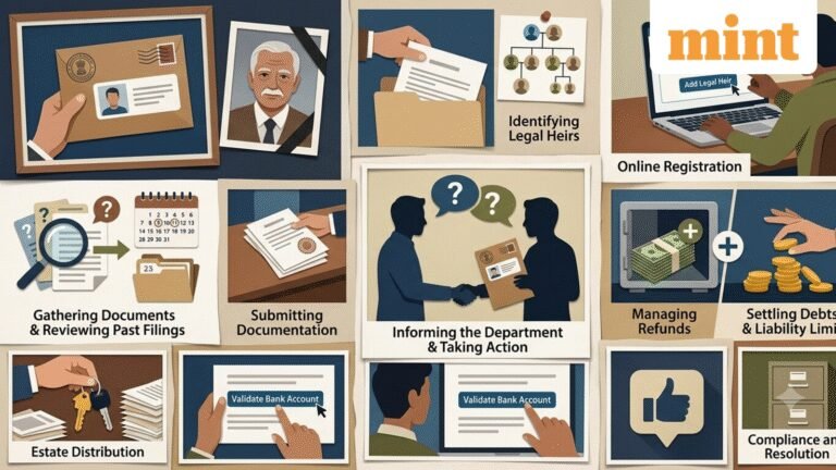 Tax notice issued in a deceased taxpayer’s name? Know what legal heirs must do and whether they are liable to pay