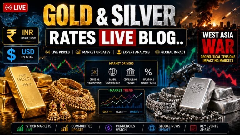 Gold Rates & Silver Rates Today (13-08-2026) LIVE: Precious Metals Crash Deepens! MCX Gold Falls Rs 1,700, Silver Price Drops Rs 2,700; Know 24K, 22K, 18K Gold Prices Today