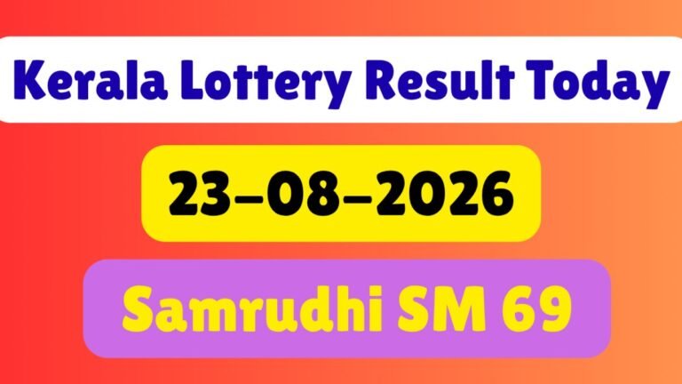 Kerala Lottery Result Today, August 23;LIVE: Samrudhi SM 69 Results at 3PM; Check Winning Numbers, Rs. 1 Cr First Prize