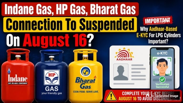 Indane Gas, HP Gas, Bharat Gas Connection To Be Suspended On August 16? Why Aadhaar-Based E-KYC For LPG Cylinders Important?