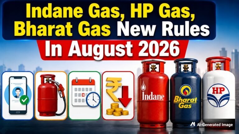 Indane Gas, HP Gas, Bharat Gas New Rules In August 2026: eKYC Deadline To Booking, 7 Changes In Gas Cylinders