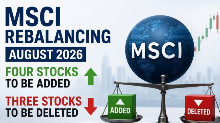 MSCI Rebalancing August 2026: Four Stocks to Be Added and Three Deleted; Check FULL LIST