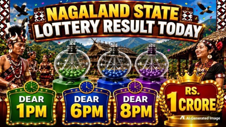Nagaland State Lottery Sambad 24.8.2026 Today 1PM, 6PM & 8PM: Lottery Sambad Live; Full Winners List