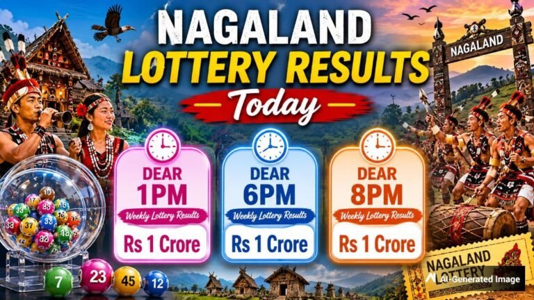 Nagaland Dear Lottery Result Today 25.8.2026 1 PM 6 PM 8 PM | Lottery Sambad LIVE: Check Full Winners List