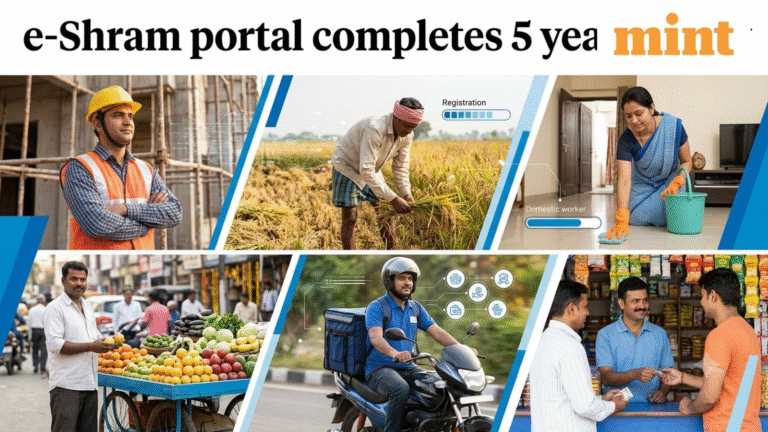 e-Shram portal turns 5; 31.89 crore workers join platform: Check eligibility, benefits and how to register for free
