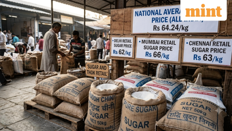 Ahead of festive season, sugar prices remain above ₹60/kg across India despite govt measures — Check city-wise cost