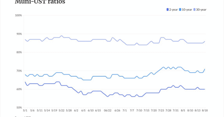 Heavy issuance prompts correction in munis