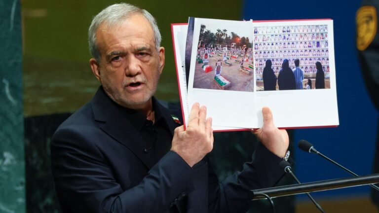 Iran’s president blames U.S., Israel for global instability in defiant UN speech