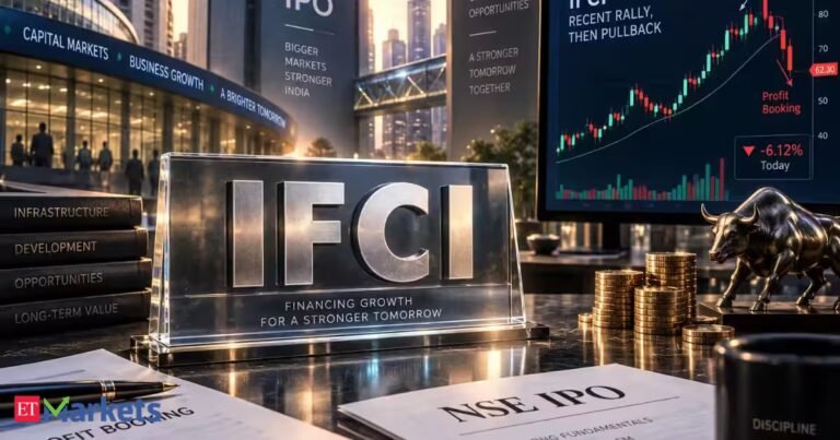 IFCI shares slide 7% after stellar 30% monthly surge amid NSE IPO buzz