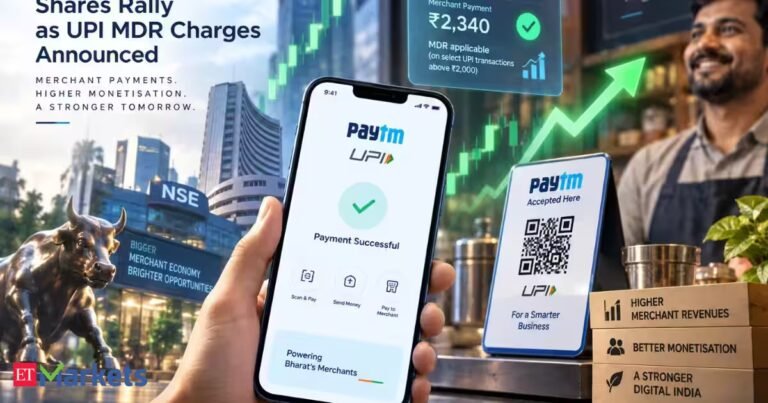 Paytm shares jump 7% as Jefferies, other brokerages raise target prices and earnings estimates after new UPI charges