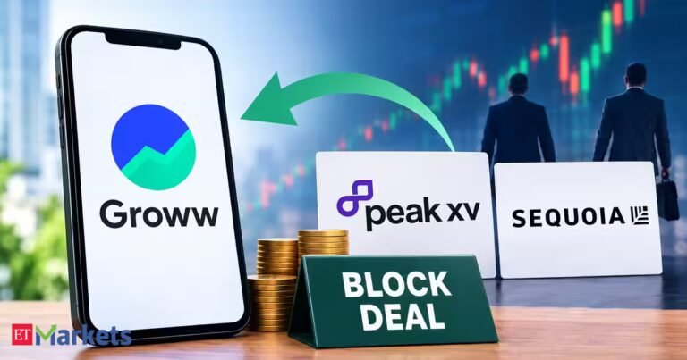 Groww block deal alert: Shares fall nearly 3% after 10.07 crore shares change hands; Peak XV, Sequoia Capital likely sellers