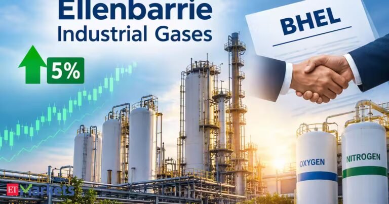 Ellenbarrie Industrial Gases shares rise 5% after securing Rs 481 crore order from BHEL