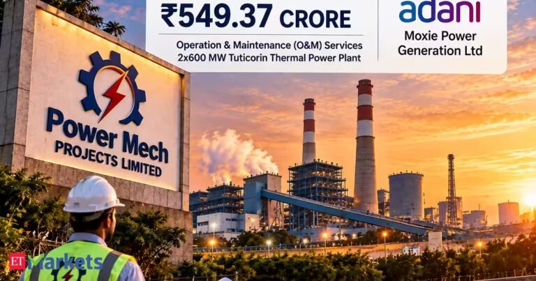 Power Mech Projects shares rise 4% after company secures Rs 549 crore order from Adani Group firm