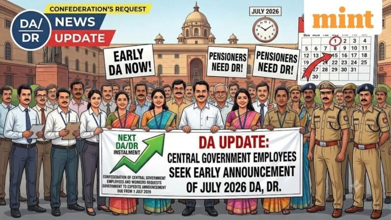 Central government DA, DR update: Employee body urges early decision on the July 2026 revision
