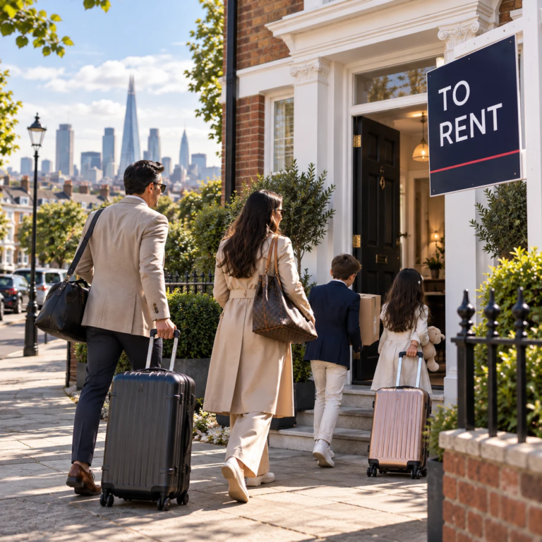 Wealthy overseas families rent before buying