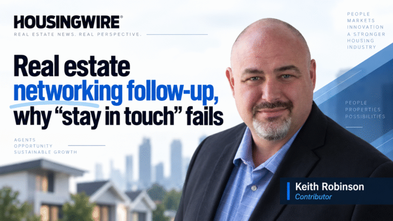 Real estate networking works better when you stop “networking”