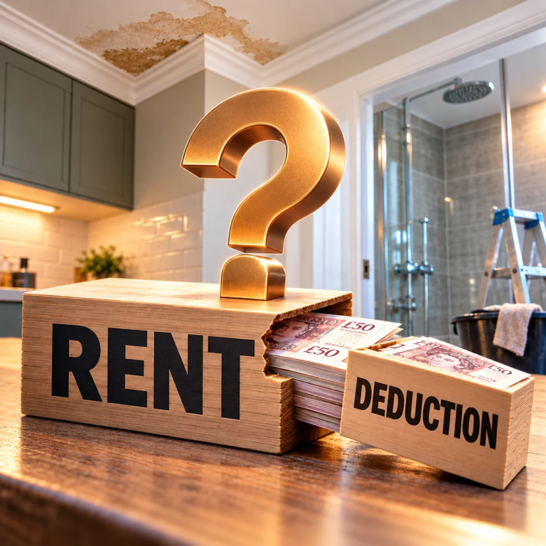 My tenant deducted rent amount without my permission?