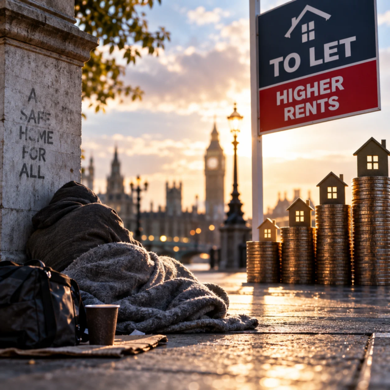 Rising rents are contributing to rough sleeping claims government