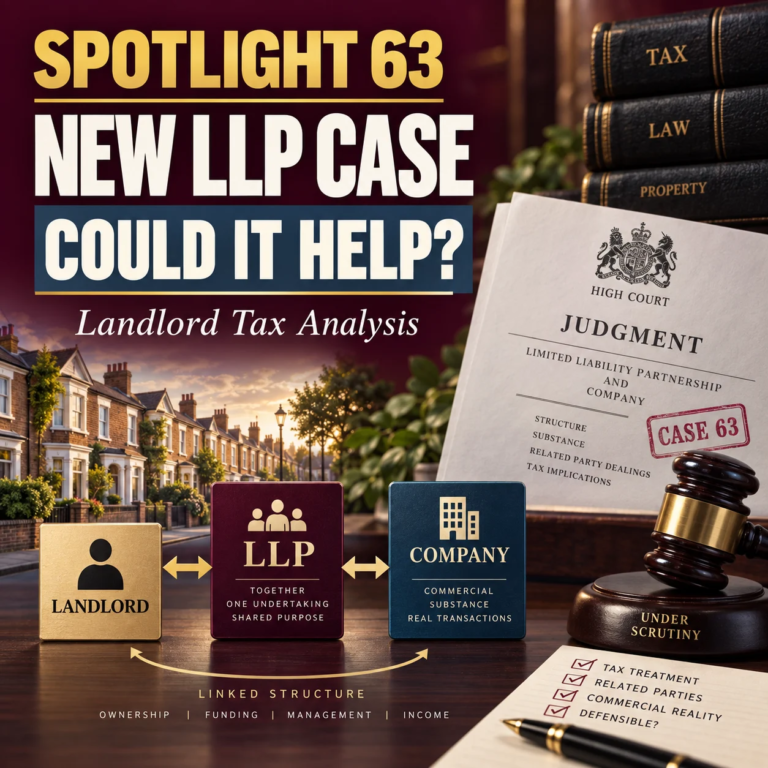 Could a new LLP tax judgment help landlords caught in HMRC’s Spotlight 63?