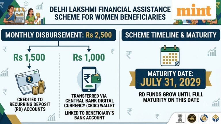 Delhi Lakshmi Yojana RD maturity: Check lock-in period date, recurring deposit credit amount, eligibility