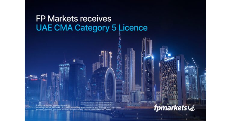Der globale Multi-Asset-Broker FP Markets erhält eine Lizenz der Kategorie 5 von der CMA der Vereinigten Arabischen Emirate