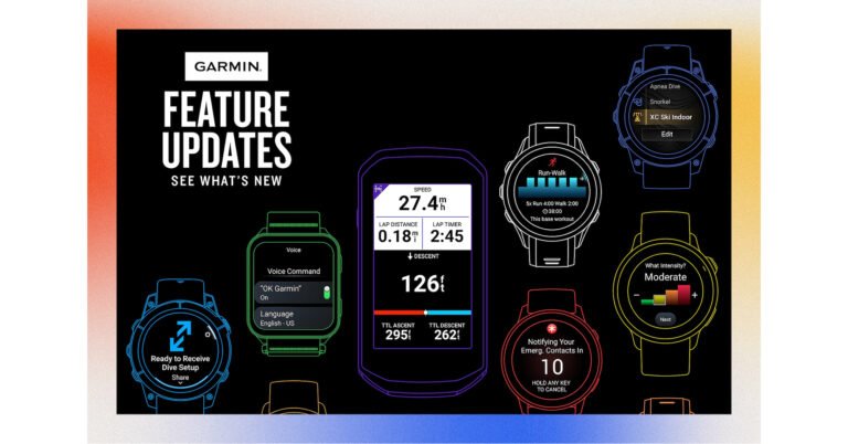 Garmin rolls out new feature updates for select smartwatches and cycling computers