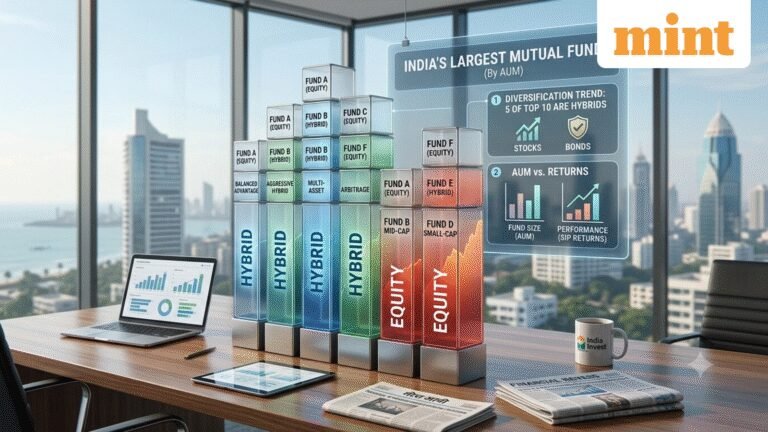India’s biggest mutual funds: 5 hybrid schemes feature in the top 10. Here’s how their SIP returns compare