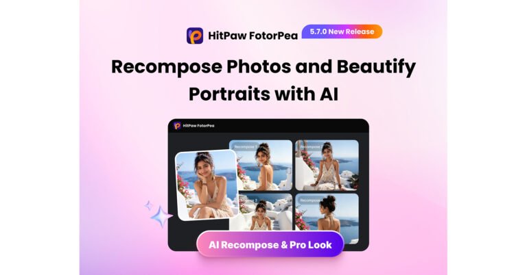 HitPaw FotorPea V5.7.0 Unveils Pro Look for Better-Composed Photos, Natural Facial Beauty, and HD Restoration