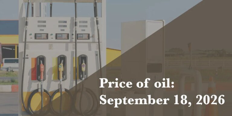 Current price of oil as of Sept. 18, 2026