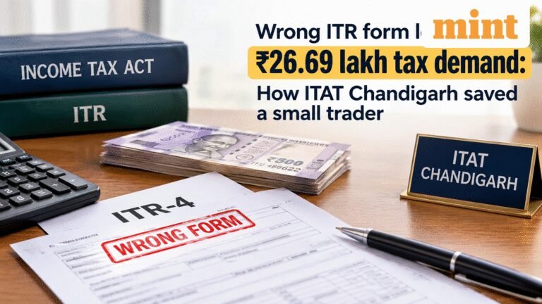 Wrong ITR form led to ₹26.69 lakh tax demand: How ITAT Chandigarh saved a small trader